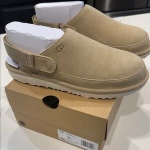 UGG Kids Tan Slip-On Clogs